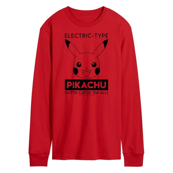 Pokémon - Pikachu Electric Type - Men's Long Sleeve T-Shirt