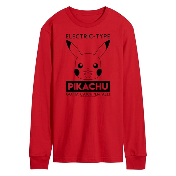 Pokémon - Pikachu Electric Type - Men's Long Sleeve T-Shirt