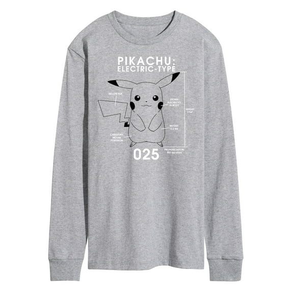 Pokémon - Pikachu Electric-Type - Men's Long Sleeve T-Shirt