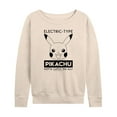 thumbnail image 1 of Pokémon - Pikachu Electric Type - Women's Lightweight French Terry Long Sleeve Shirt, 1 of 5