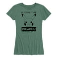 thumbnail image 1 of Pokémon - Pikachu Electric Type - Women's Short Sleeve Graphic T-Shirt, 1 of 5
