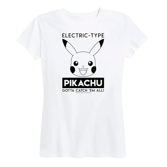 Pokémon - Pikachu Electric Type - Women's Short Sleeve Graphic T-Shirt