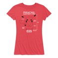 thumbnail image 1 of Pokémon - Pikachu Electric-Type - Women's Short Sleeve Graphic T-Shirt, 1 of 5