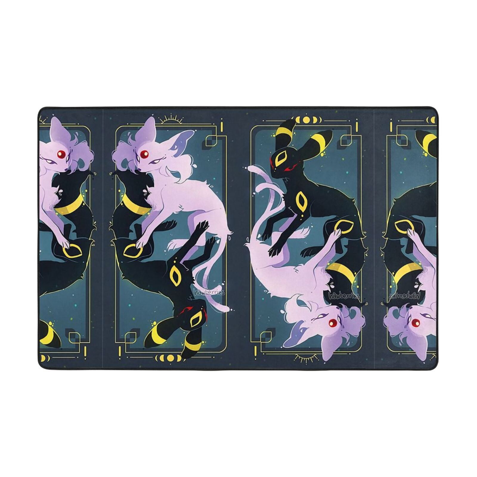 Pokémon Pikachu Espeon Umbreon03 Gamer Rug Room Non-Slip Gaming Rug ...