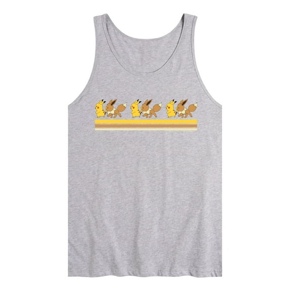 Pokémon - Pikachu Evee Retro - Men's Jersey Tank Top