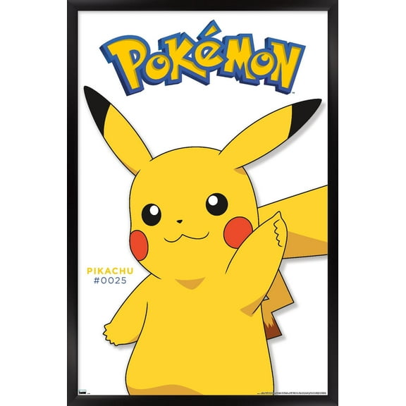 Pokémon - Pikachu Feature Series Wall Poster, 14.725" x 22.375" Framed