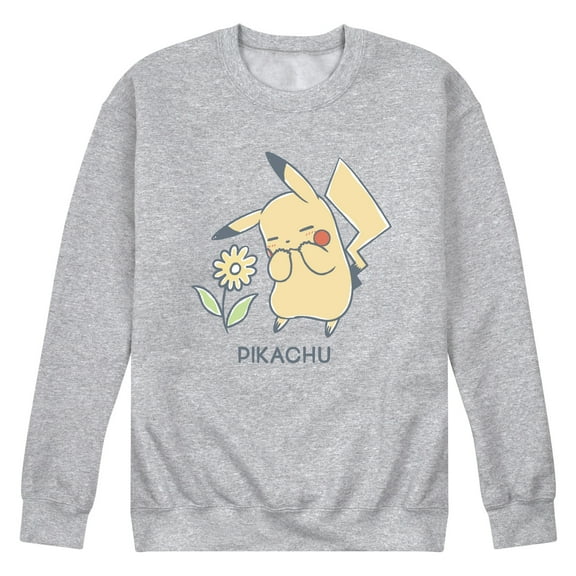 Pokémon - Pikachu Flowers - Men's Crew Fleece Sweatshirt