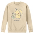 thumbnail image 1 of Pokémon - Pikachu Flowers - Men's Crew Fleece Sweatshirt, 1 of 3