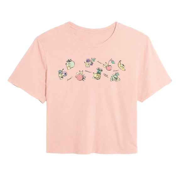 Pokémon - Pikachu Fruits Women's Cropped Graphic T-Shirt