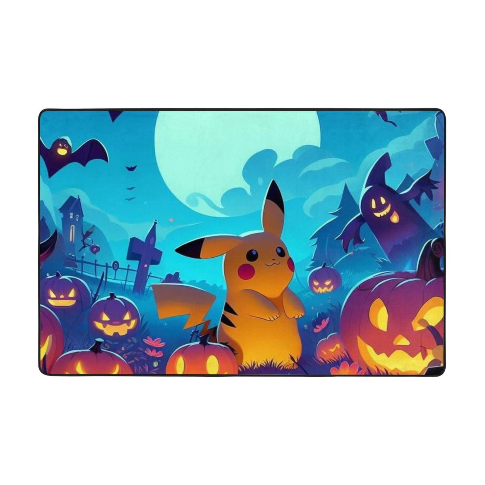 Pokémon Pikachu Gamer Rug Room Non-Slip Gaming Rug Cool Graffiti Gaming ...