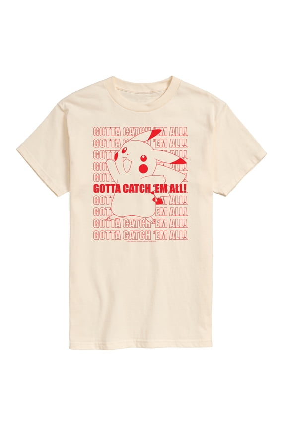 Pokémon - Pikachu Gotta Catch 'Em All! - Men's Short Sleeve Graphic T-Shirt