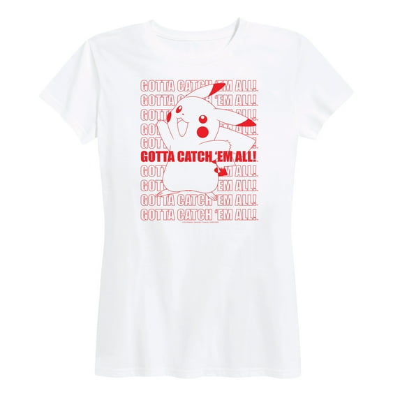 Pokémon - Pikachu Gotta Catch 'Em All! - Women's Short Sleeve Graphic T-Shirt