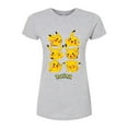 thumbnail image 1 of Pokémon - Pikachu Grid - Juniors Fitted Graphic T-Shirt, 1 of 5