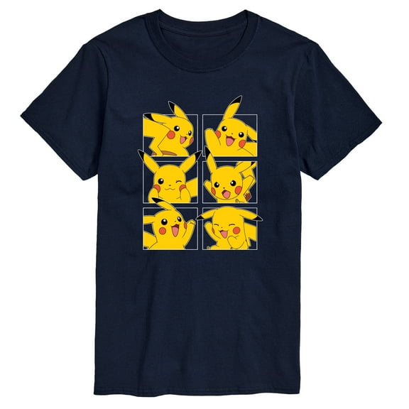 Pokémon - Pikachu Grid - Men's Short Sleeve Graphic T-Shirt