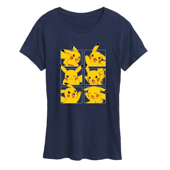 Pokémon - Pikachu Grid - Women's Short Sleeve Graphic T-Shirt