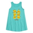 thumbnail image 1 of Pokémon - Pikachu Grid - Youth Girls A-line Dress, 1 of 4