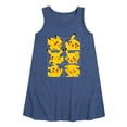 thumbnail image 1 of Pokémon - Pikachu Grid - Youth Girls A-line Dress, 1 of 5