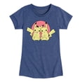 thumbnail image 1 of Pokémon - Pikachu Group In Circle - Toddler & Youth Girls Short Sleeve Graphic T-Shirt, 1 of 1
