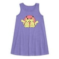 thumbnail image 1 of Pokémon - Pikachu Group In Circle - Youth Girls A-line Dress, 1 of 3