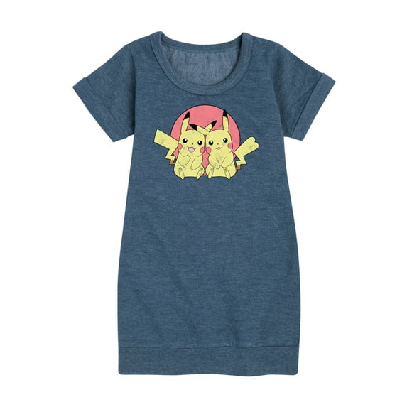 Pokémon - Pikachu Group In Circle - Youth Girls Fleece Dress