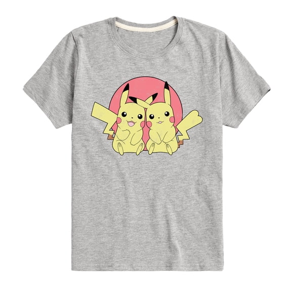 Pokémon - Pikachu Group In Circle - Youth Short Sleeve Graphic T-Shirt