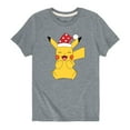 thumbnail image 1 of Pokémon - Pikachu Happy - Youth Short Sleeve Graphic T-Shirt, 1 of 5
