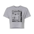 thumbnail image 1 of Pokémon - Pikachu Info Chart - Juniors Cropped Cotton Blend T-Shirt, 1 of 5