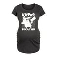 thumbnail image 1 of Pokémon - Pikachu Kanji - Maternity Scoop Neck Tee, 1 of 4