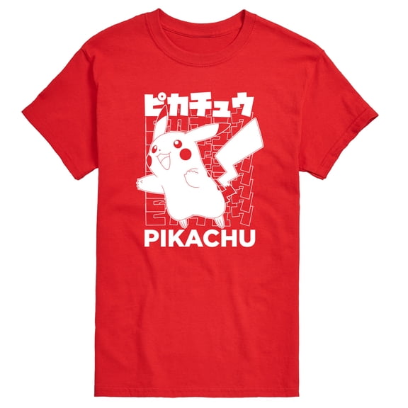 Pokémon - Pikachu Kanji - Men's Short Sleeve Graphic T-Shirt