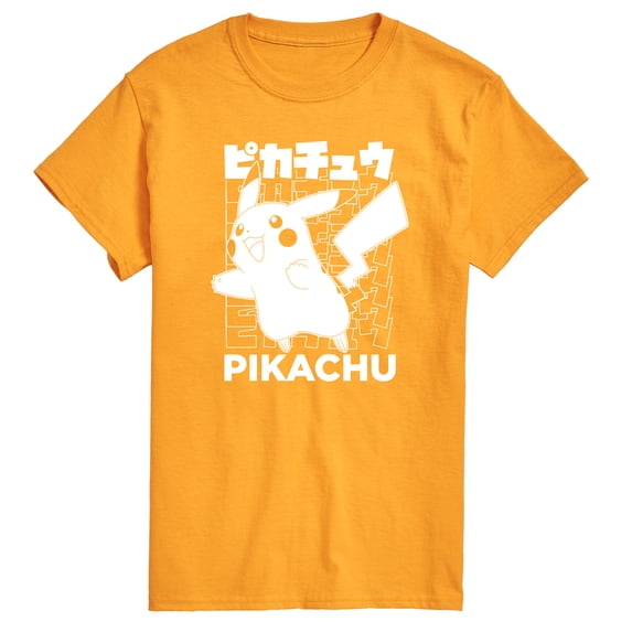 Pokémon - Pikachu Kanji - Men's Short Sleeve Graphic T-Shirt