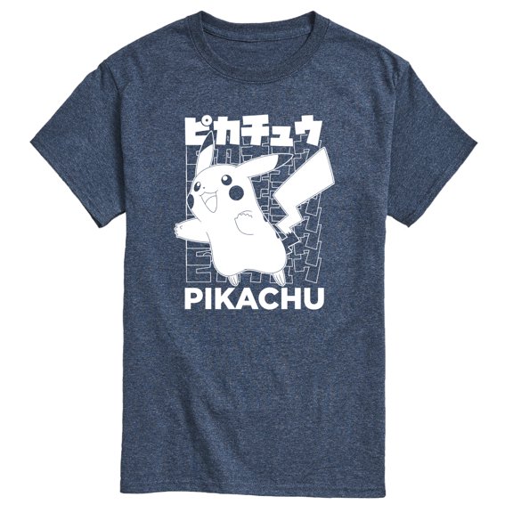 Pokémon - Pikachu Kanji - Men's Short Sleeve Graphic T-Shirt