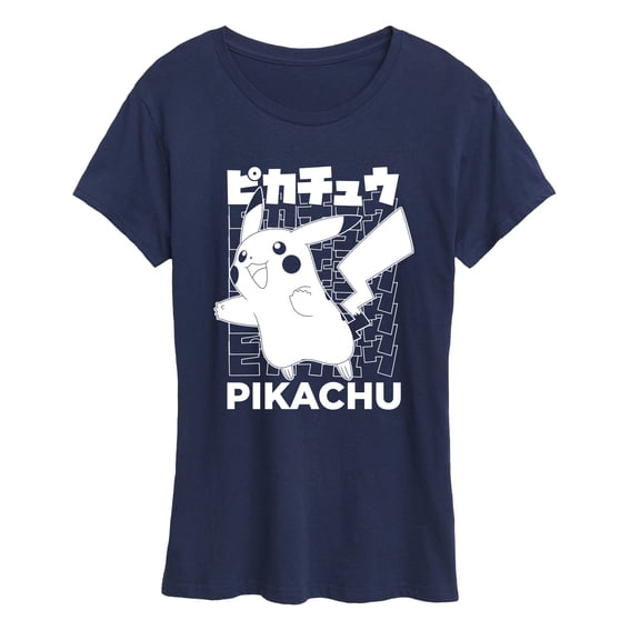 Pokémon - Pikachu Kanji - Women's Short Sleeve Graphic T-Shirt