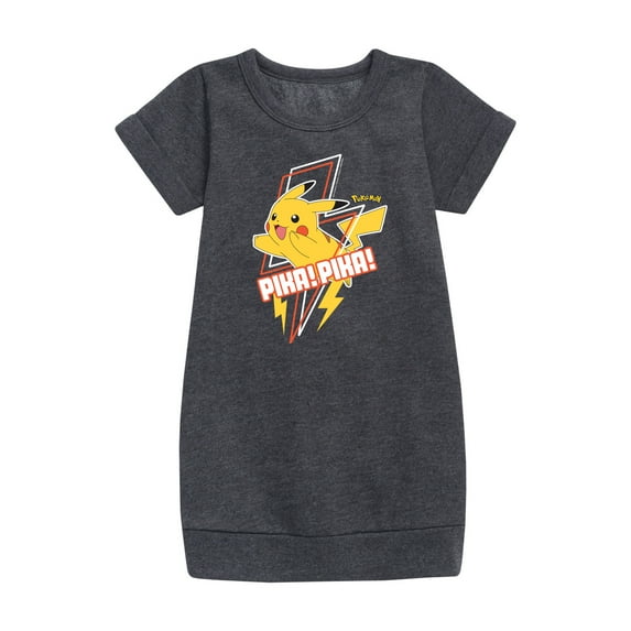Pokémon - Pikachu Lightning Bolt Art - Youth Girls Fleece Dress