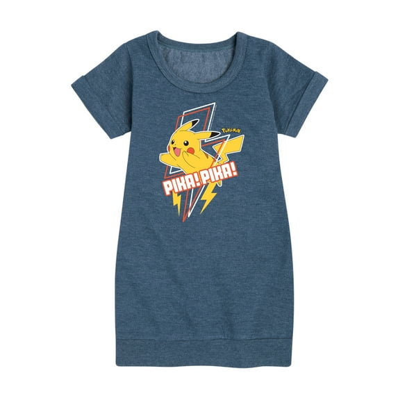 Pokémon - Pikachu Lightning Bolt Art - Youth Girls Fleece Dress
