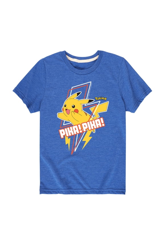 Pokémon - Pikachu Lightning Bolt Art - Youth Short Sleeve Graphic T-Shirt