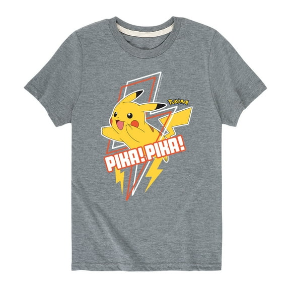 Pokémon - Pikachu Lightning Bolt Art - Youth Short Sleeve Graphic T-Shirt