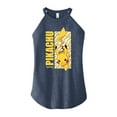 thumbnail image 1 of Pokémon - Pikachu Lightning Bolts - Juniors High Neck Tank Top, 1 of 5