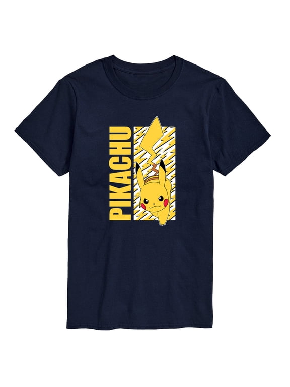 Pokémon - Pikachu Lightning Bolts Men's Short Sleeve Graphic T-Shirt