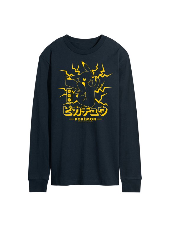 Pokémon - Pikachu Lightning Men's Long Sleeve Graphic T-Shirt