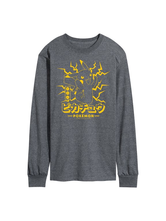 Pokémon - Pikachu Lightning Men's Long Sleeve Graphic T-Shirt