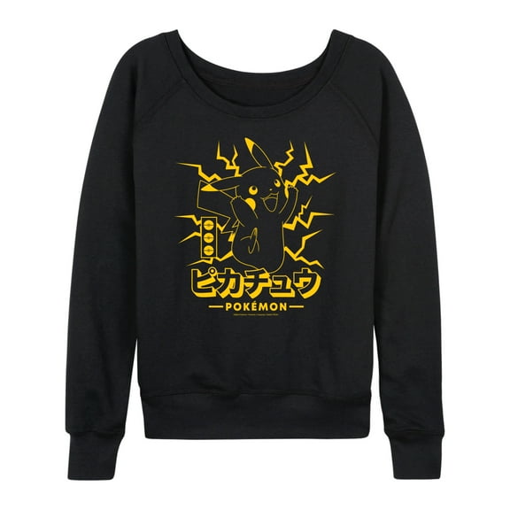 Pokémon - Pikachu Lightning - Women's Lightweight French Terry Long Sleeve Shirt