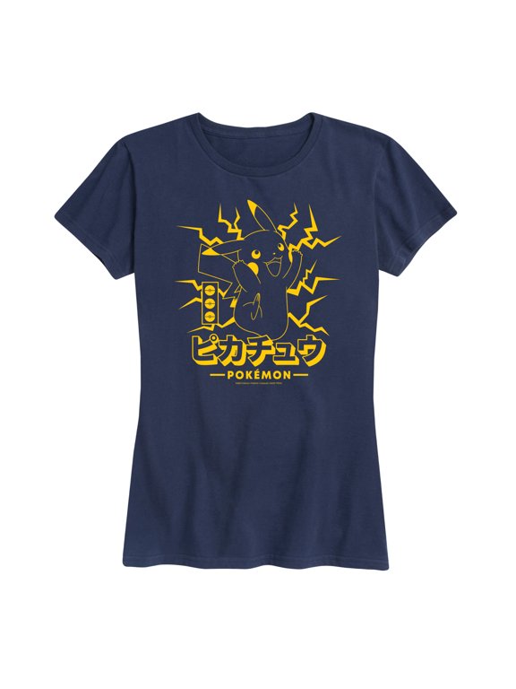 - Pikachu Lightning Women's Short Sleeve Graphic T-Shirt