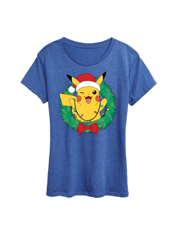 Pokémon - Pikachu Lights Wreath Women's Short Sleeve Graphic T-Shirt