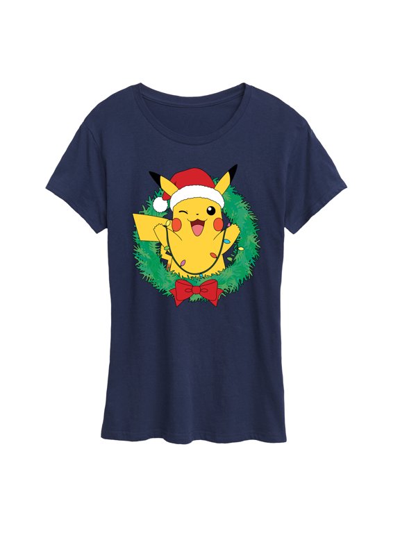 Pokémon - Pikachu Lights Wreath Women's Short Sleeve Graphic T-Shirt