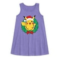 thumbnail image 1 of Pokémon - Pikachu Lights Wreath - Youth Girls A-line Dress, 1 of 4