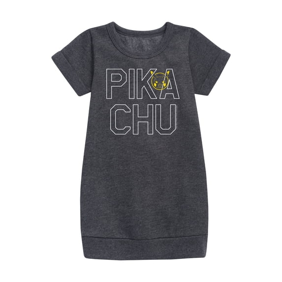 Pokémon - Pikachu Logo Style - Youth Girls Fleece Dress