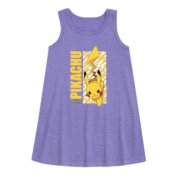 Pokémon - Pikachu Logo - Youth Girls A-line Dress