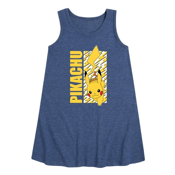 Pokémon - Pikachu Logo - Youth Girls A-line Dress
