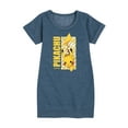 thumbnail image 1 of Pokémon - Pikachu Logo - Youth Girls Fleece Dress, 1 of 5