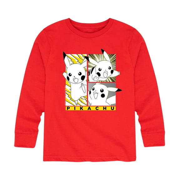 Pokémon - Pikachu Manga Art - Youth Long Sleeve Graphic T-Shirt